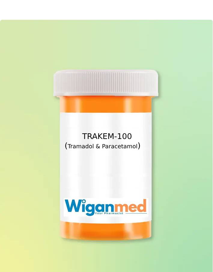 TRAKEM-IOO ( Tramadol & Paracetamol) (100Mg) - 30 Tablets